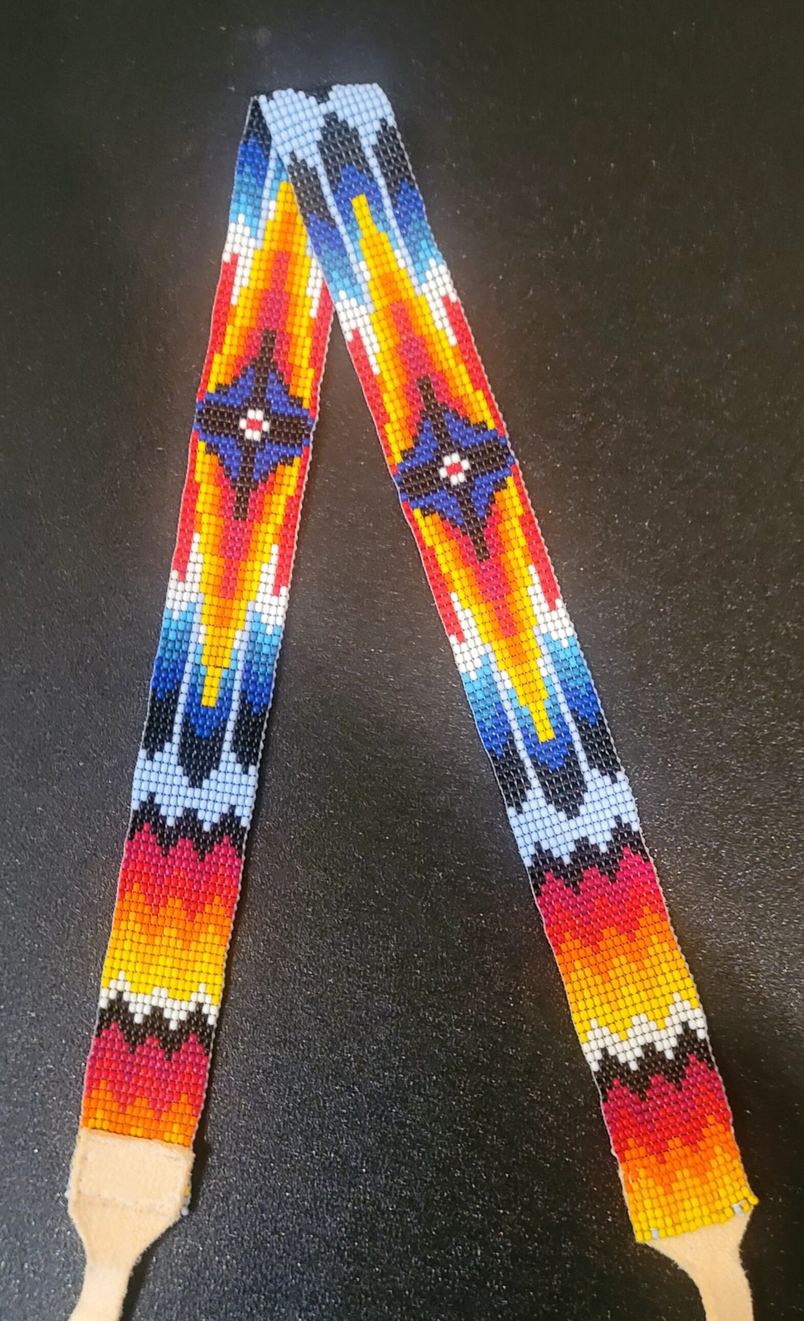 Wide Loom Beaded Hat Band - Etsy