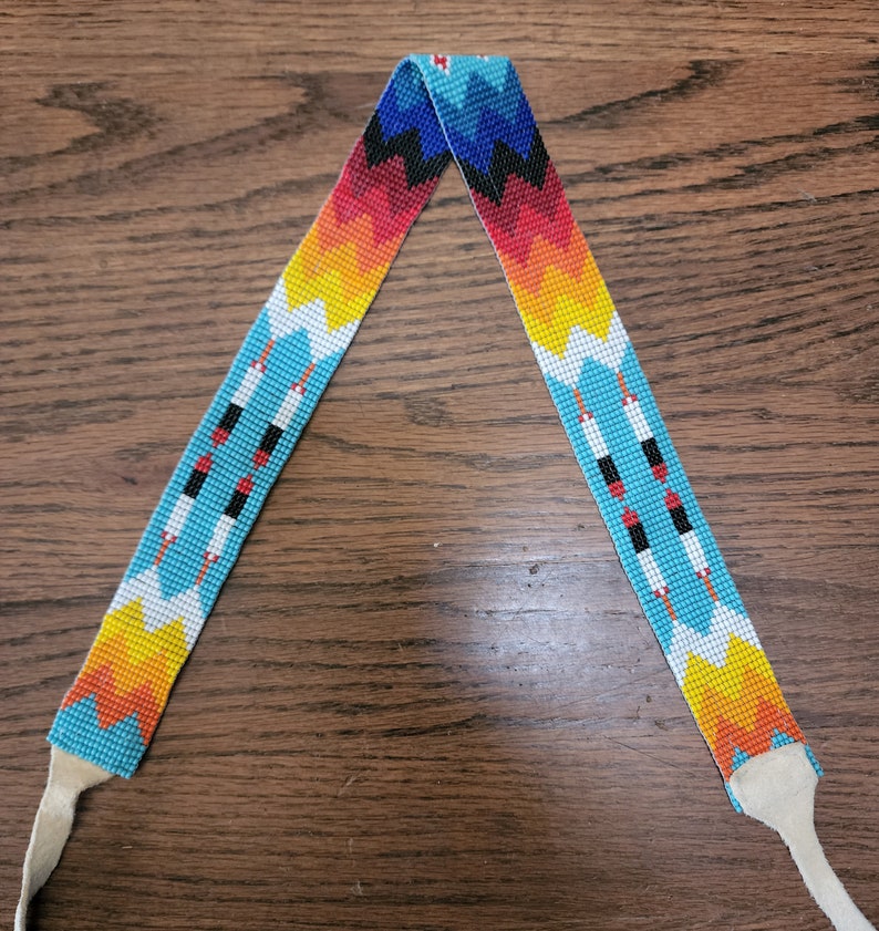 Loom Beaded Hat Band Etsy