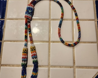 Peyote Stitched Bolo Tie