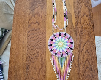 Beaded Medallion Necklace