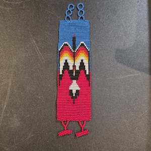 Loom Beaded Bracelet with a Waterbird design