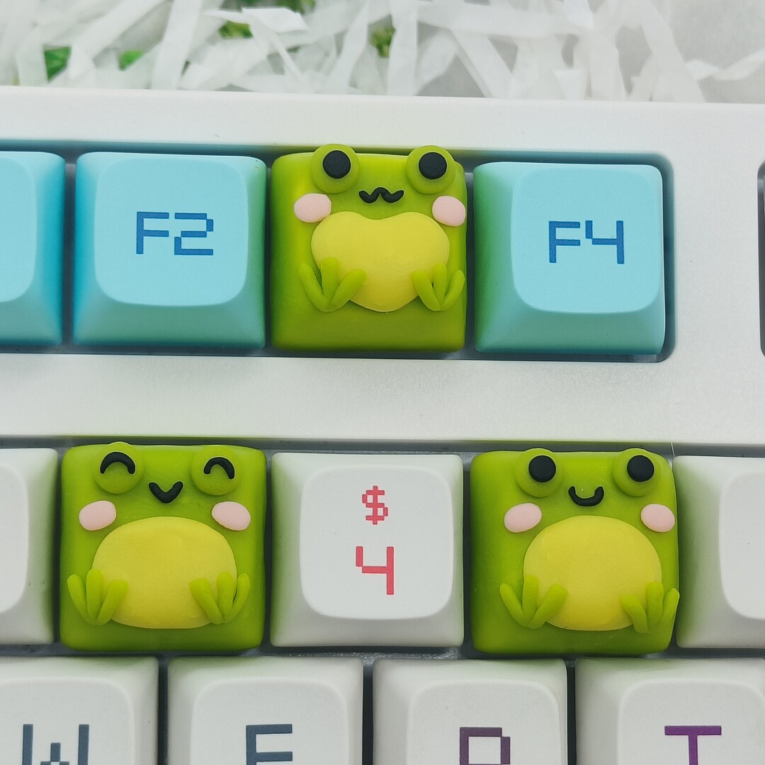 Frog Keycap Artisan Kawaii Keycap for MX Cherry Gift Etsy