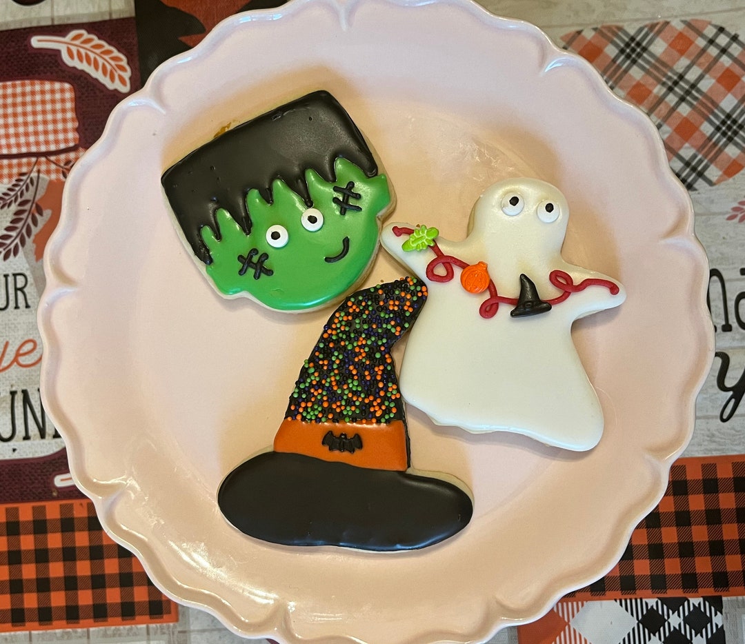 Gluten Free Halloween Cookies Decorated Halloween Cookies Etsy