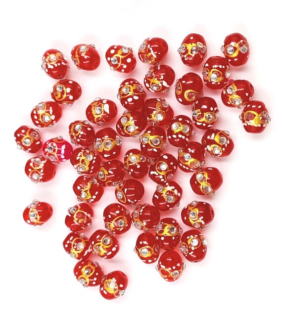 Meenakari beads wholesale discount