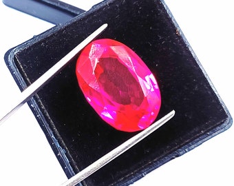 Pink Ruby Natural 36.05Ct from Burma Ruby IGL Certified Loose Gemstone Faceted Oval Cut Stone Best Offer See Video Good Friday Sale NOW! MAX