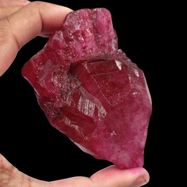 Ruby Natural Red Ruby 1300-1350 Carat Awesome Untreated/Unheated Gemstone Rough Certified 85x53x48 mm Uncut African Red Ruby Raw Chunk JAJ