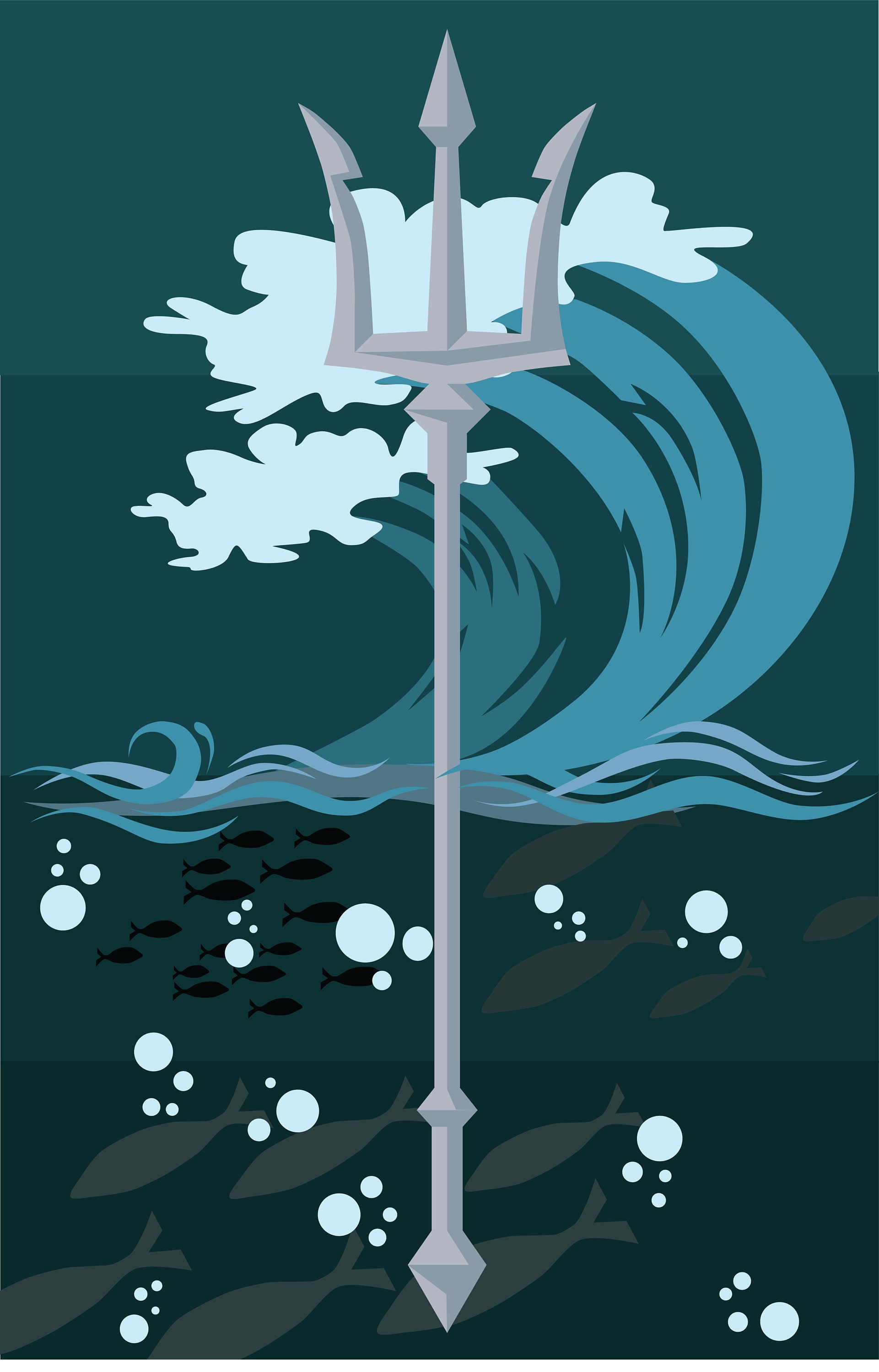 Poseidon Print Greek Mythology Prints Ocean Print History - Etsy