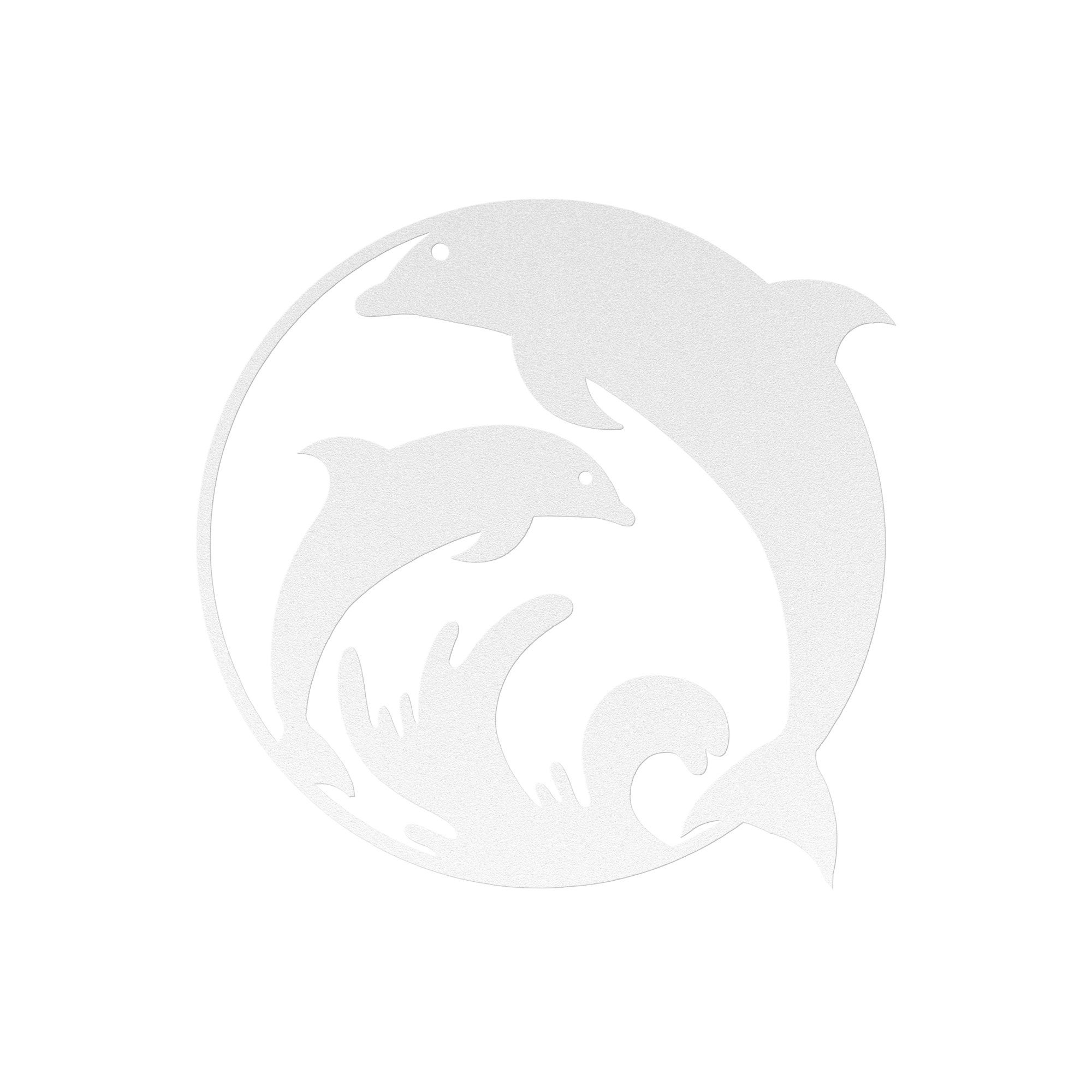 Dolphin Metal Wall Art, Bathroom Wall Art, Ocean Wall Art, Dolphin in