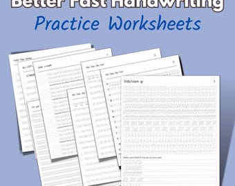Better Fast Handwriting - Practice Worksheets for Adults (+ A Free One-On-One Lesson)