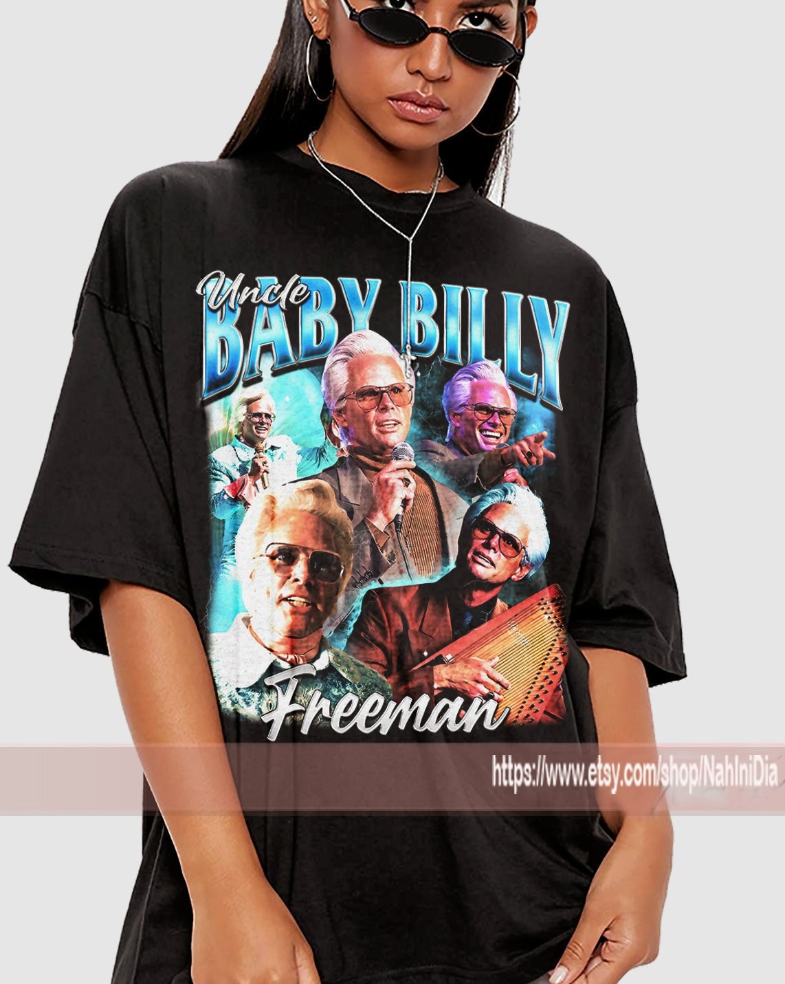 Uncle Baby Billy Freeman Vintage Unisex Shirt, Vintage Baby Billy TShirt Gift For Him and Her , Baby Billy 90s retro design graphic tee NA67
