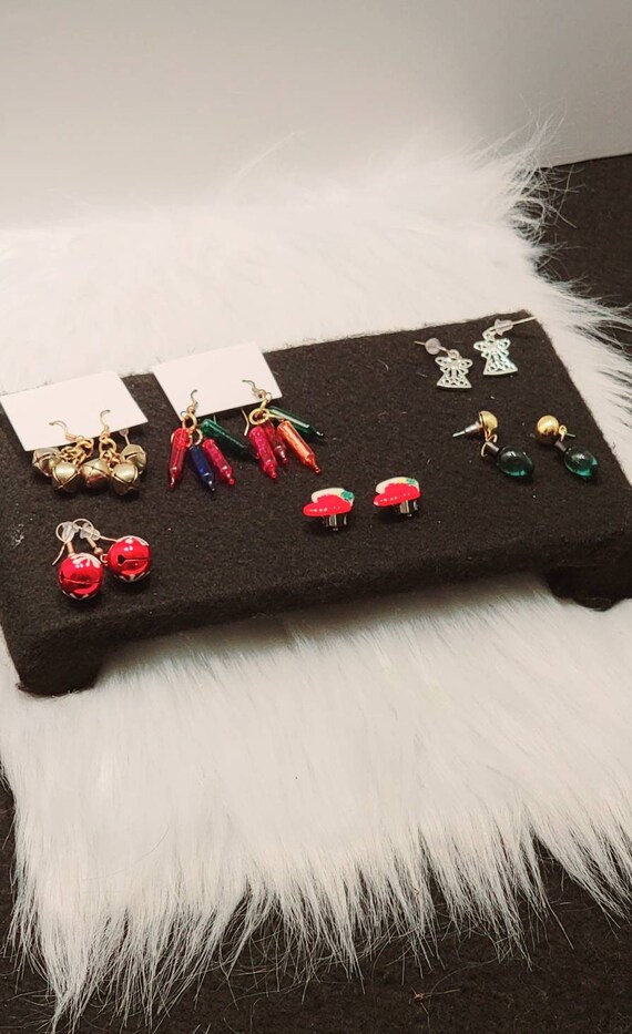 Unique Lot Of 6 Christmas Earring Sets