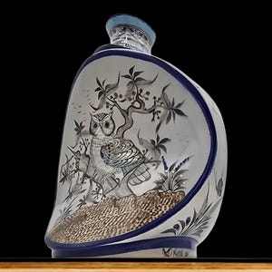 Ken Edwards McHale Series Whimsical Vase - Handcrafted Mexican Pottery