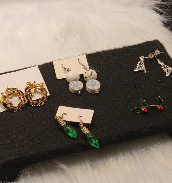 Christmas Earrings set of 5 - image 1