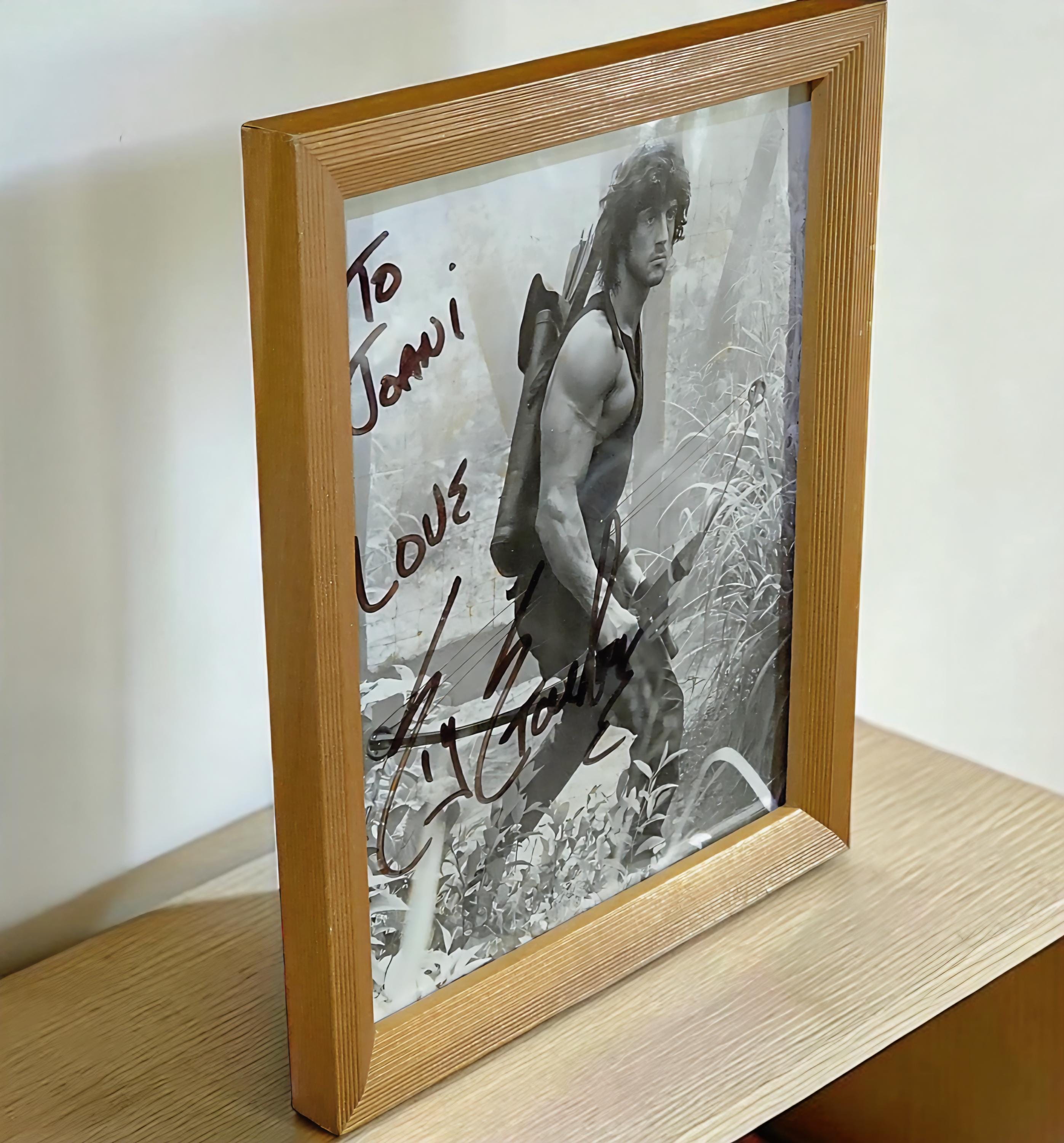 Sylvester Stallone Signed 8x10 Rambo Photo – John Rambo Action Movie ...