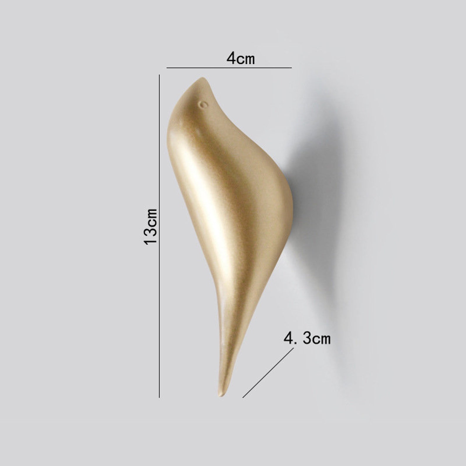 Gold Bird Wall Hook Modern Minimalist Wall Hooks / Bird Etsy