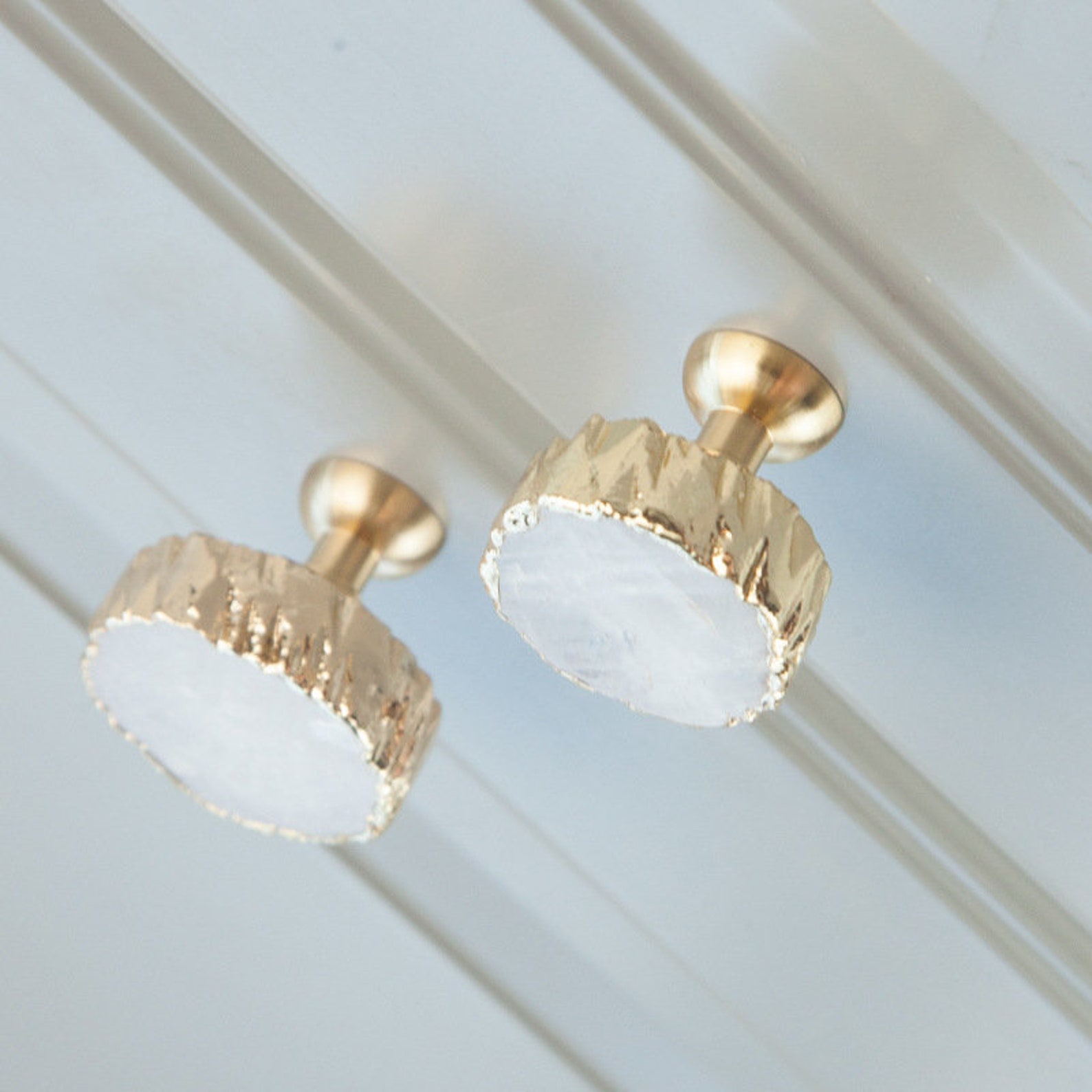 Crystal Knobs Boho Dresser Knobs Rose Quartz Diy Etsy