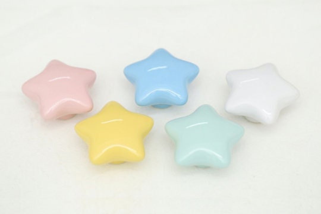 Lovely Star Drawer Knobs Kids Room Door Handles Etsy