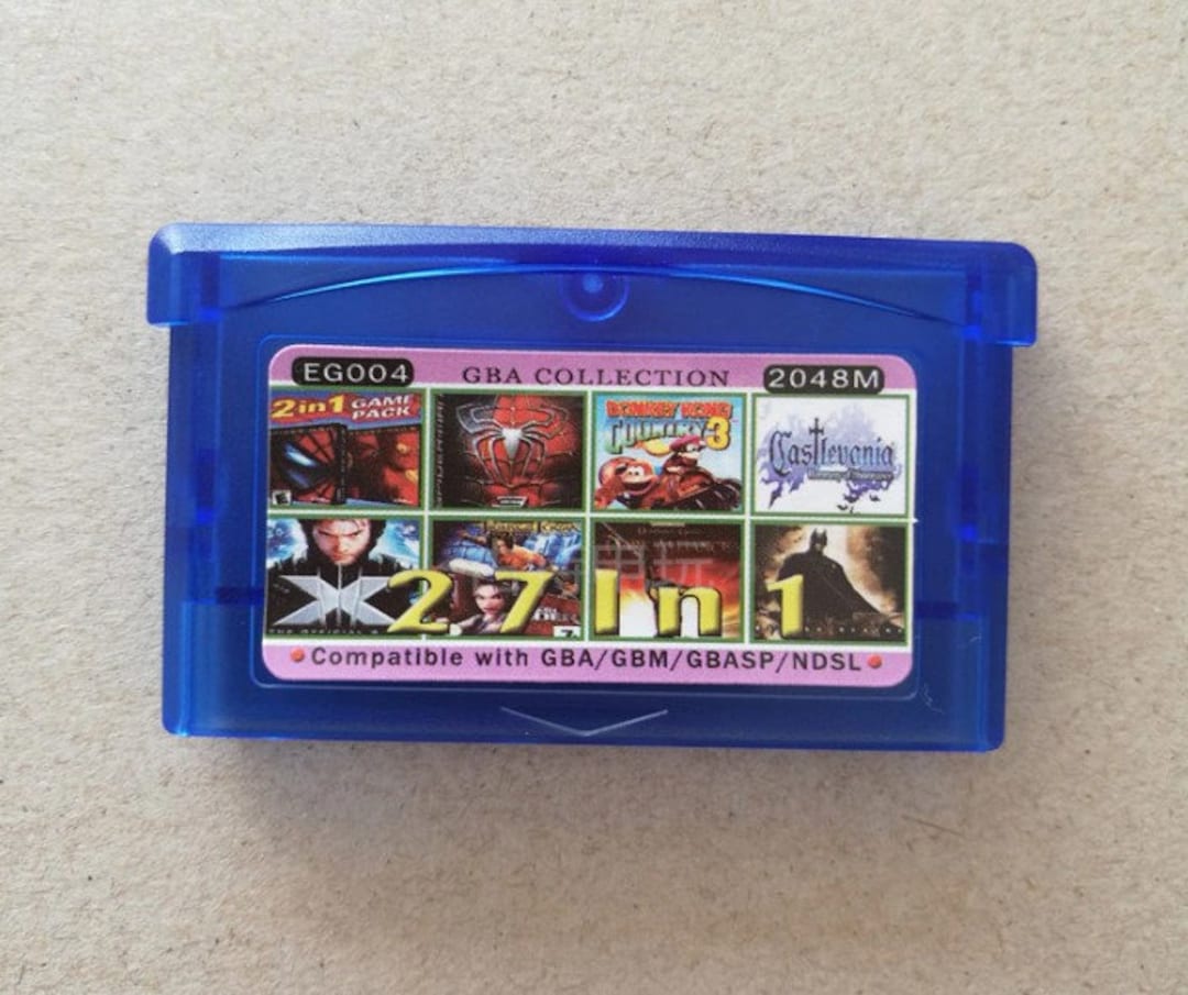 27-in-1-video-game-cartridge-nintendo-gameboy-advance-sp-gba-32-bit-etsy