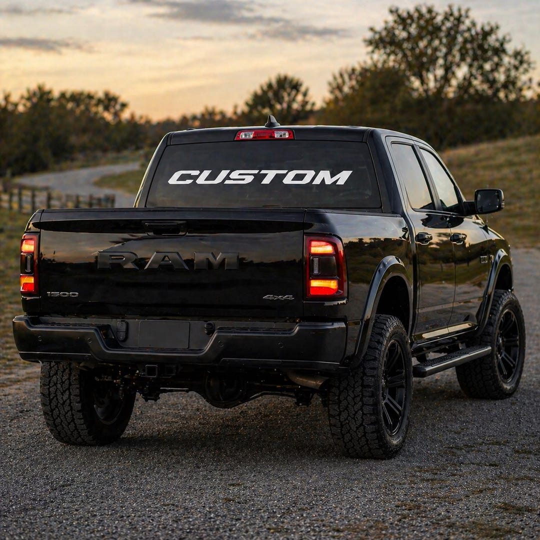 Boosted Rear Window Sticker Custom Rear Window Decal, Personalized Back Window Sticker, Car Truck ...