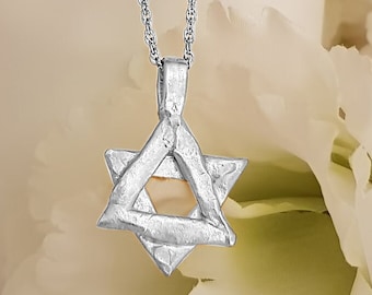 Collana con Stella di David in argento sterling: Gioielli Judaica
