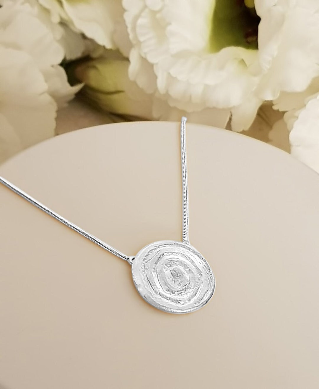 Macy's Diamond Swirl Pendant Necklace (1/2 Ct. T.w.) In Sterling Silver