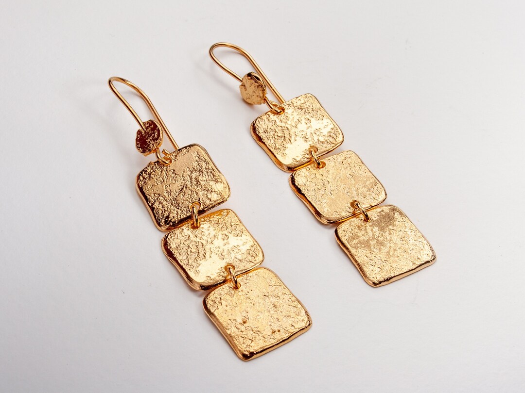 Gold Jewelry Set, Silver Black Boho Western Thick Vintage