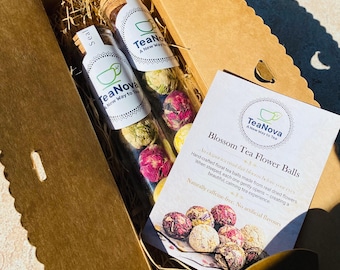 Blooming Tea Balls Gift Set – 6 Flowering Herbal Floral Tea Box