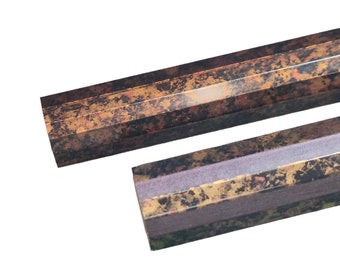 Solid wood picture frames in the colors Black Copper Marbled Purple Gold Marbled available in many sizes