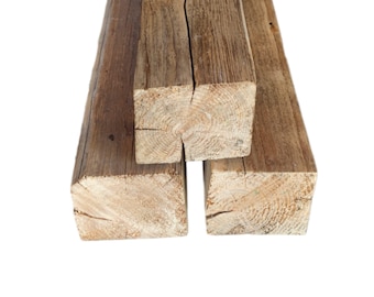 Altholz Balken Holzbalken Dekoholz Altholzbalken Holzblock Kerzenhalter Kerzenständer, Rustikale Dekosäule aus Holz
