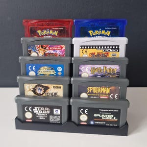 Gameboy / Gameboy Advance GBA Cartridge Display Stand Game Tower Organiser