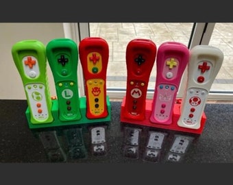 Mario & Luigi Nintendo Wii Remote Controller Display Stands / Holders