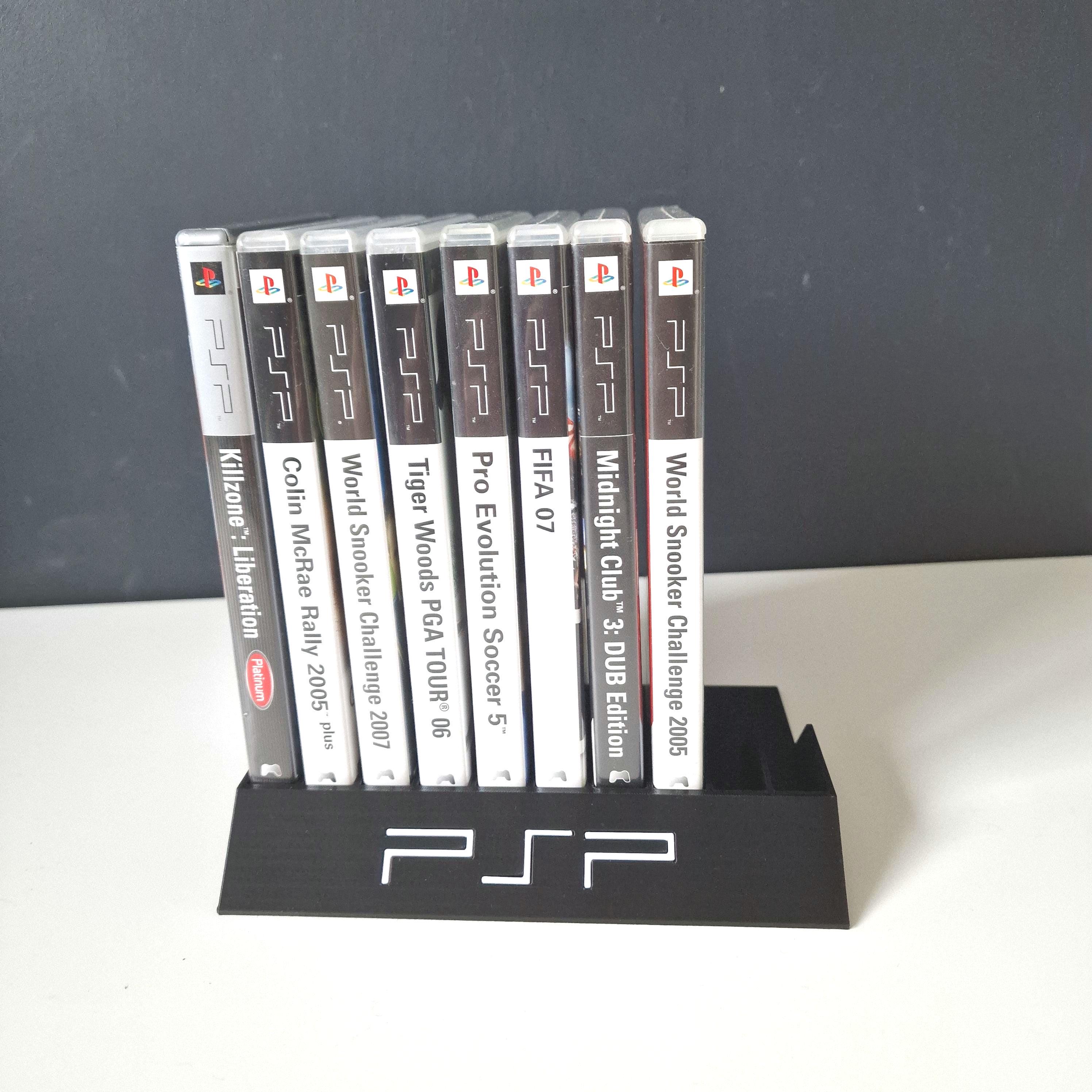 Playstation Portable PSP Game Holder Display Stand Rack - Holds 10