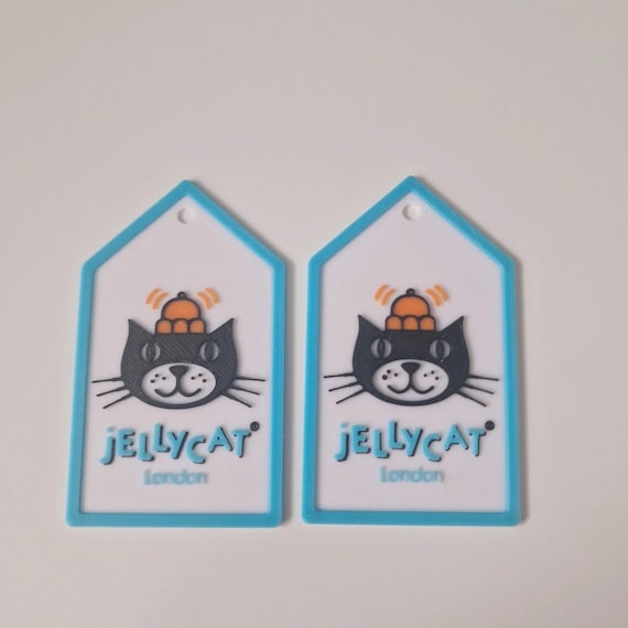 2x 3D Printed Replacement Jellycat Style Swing Tags for Jellycat