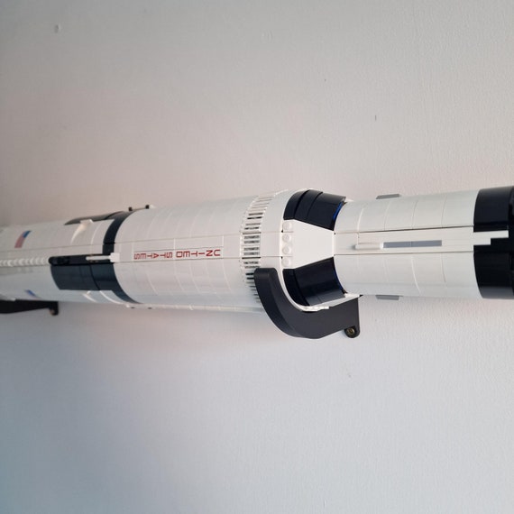 Horizontal Wall Mount Display Stand for Lego Apollo Saturn V Sets