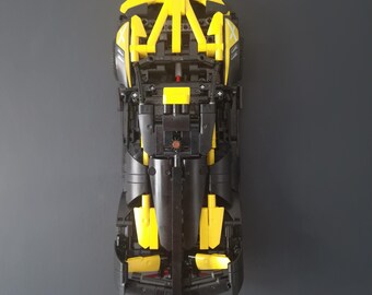 Lego Technic Bugatti Bolide Wall Display Mount Bracket Hook Black