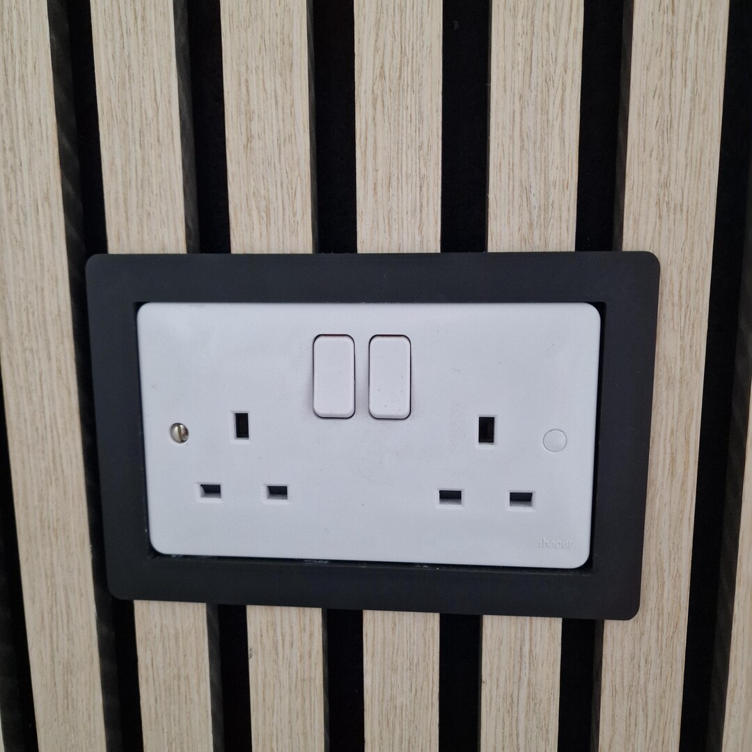 Acoustic Wall Panel Flush Socket Surround Spacer Single/double Gang ...
