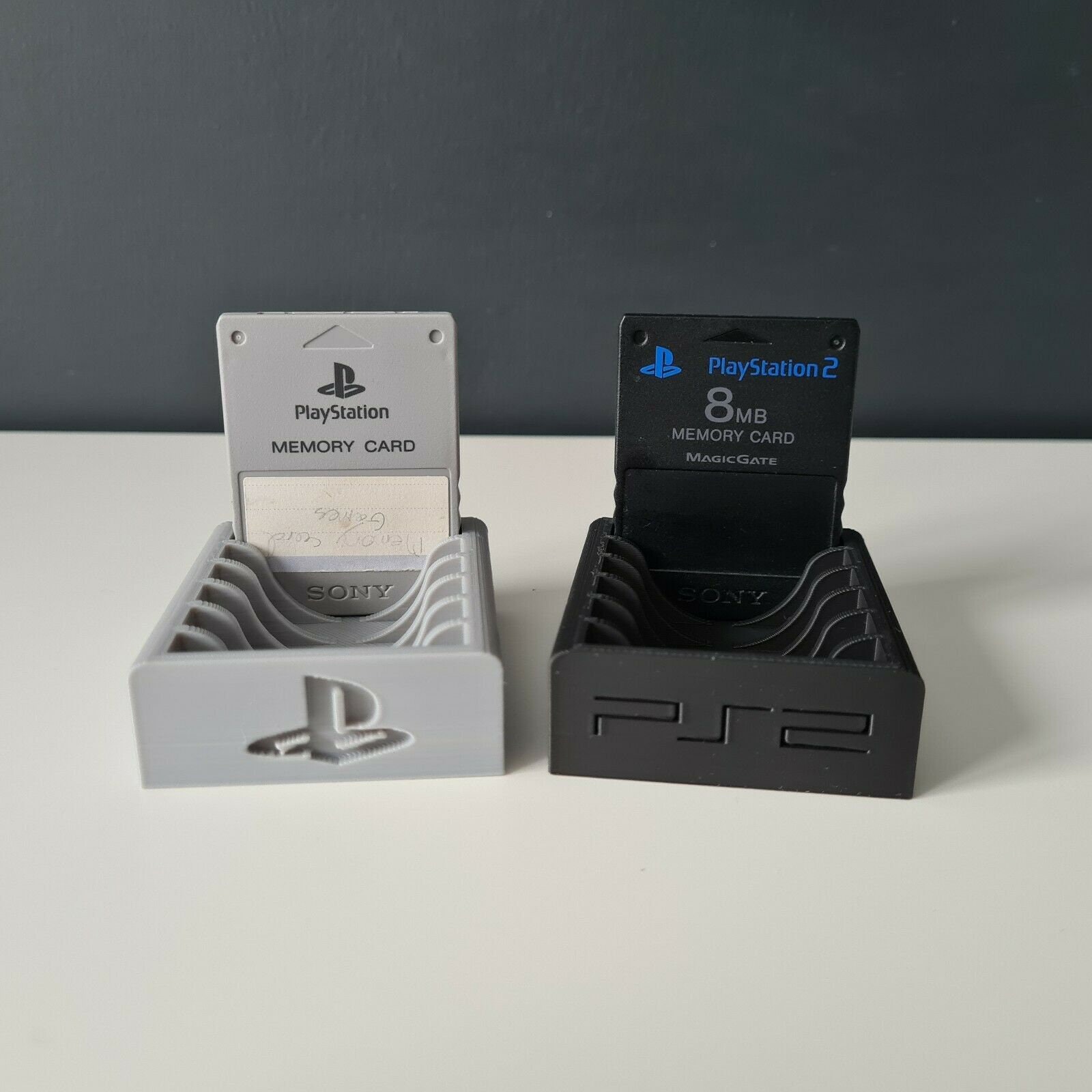 Sony Playstation Memory Card Storage Holder / Display Stand Sony Playstation Memory Card Storage Holder / Display Stand