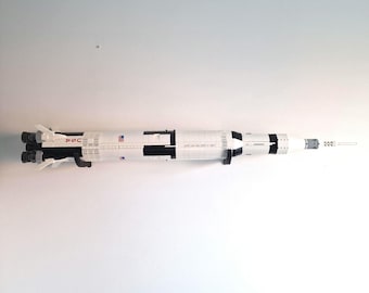 Horizontal Wall Mount Display Stand for Lego Apollo Saturn V Sets 21309 & 92176