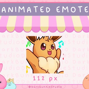Dancing Eevee ANIMATED EMOTE for Twitch and Discord