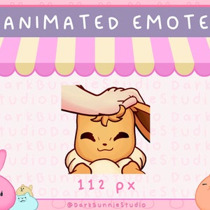 Pet the Eevee ANIMATED EMOTE for Twitch and Discord