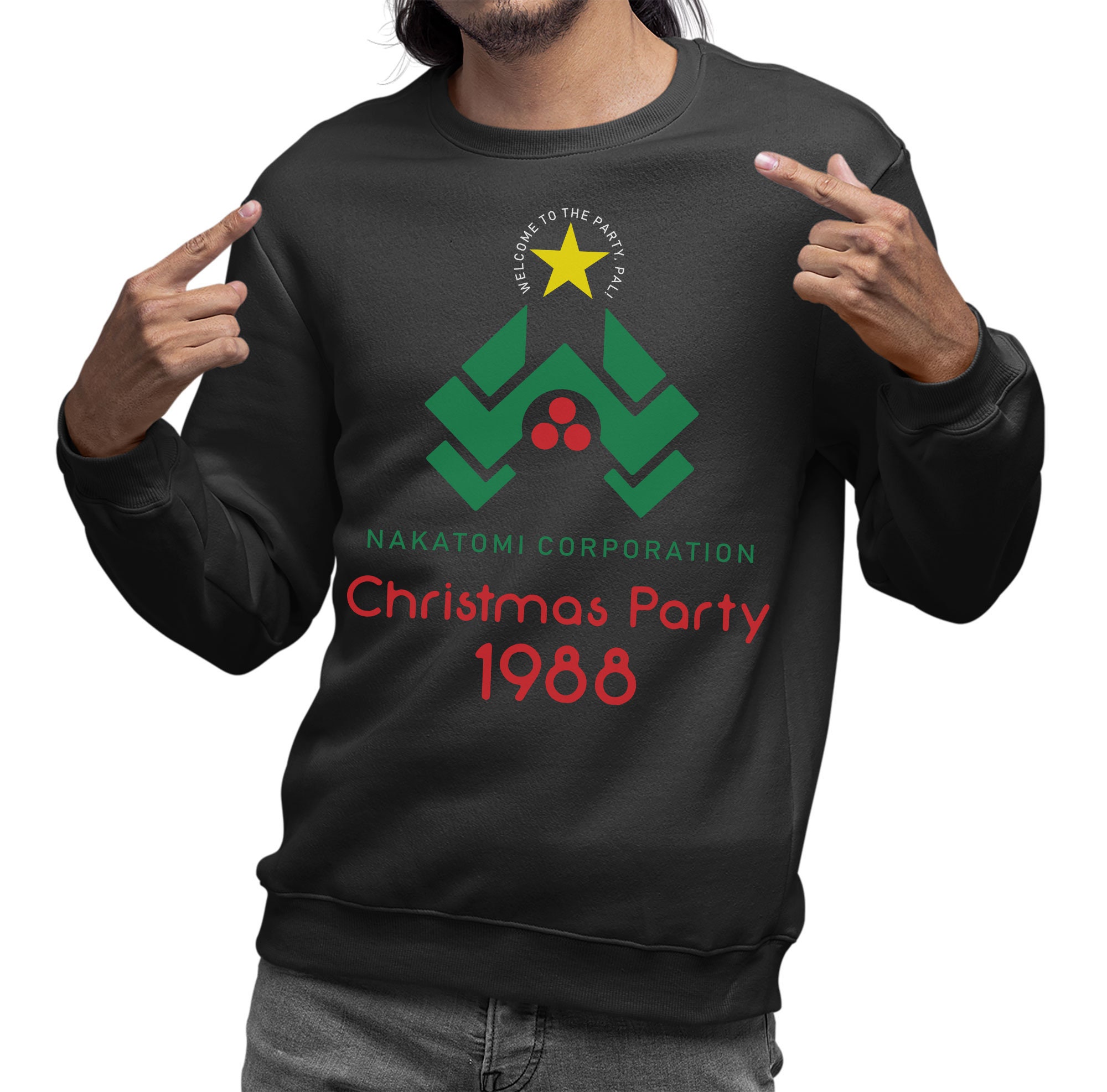 Nakatomi christmas party sweater hotsell