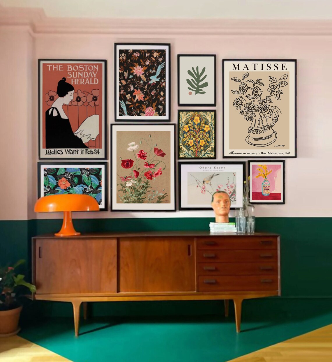 Gallery Wall Art Set of 9 Physical Prints Eclectic Print Set - Etsy