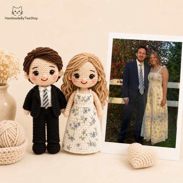 Poupée Portrait personnalisé Poupée Look Alike Couple Personnalisé Poupée Portrait Fille Poupée Portrait De Famille Poupée Mini Moi Poupée Cadeau d'anniversaire Cadeau de Noël