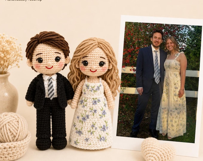 Custom Portrait Doll Look ALike Doll Custom Couple Doll Portrait Girl Doll Family Portrait Doll Mini Me Doll Anniversary Gift Christmas Gift