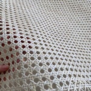 BIG SALE Cane Webbing 11.5/15.5/18/24/36 Bleached Hexagon Rattan Cane Webbing Roll White Color For your DIY project Sell By The Feet zdjęcie 3