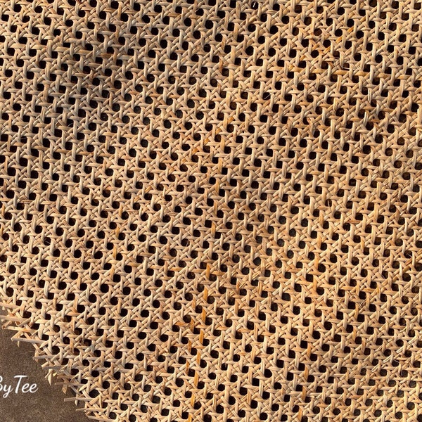 BIG SALE- 7.5"/11.5"/15.5"/18"/20"/24"/27.5"/31.5"/36"/39.5" Premium Natural Hexagon Rattan Cane webbing DIY Cane for furniture Cane webbing