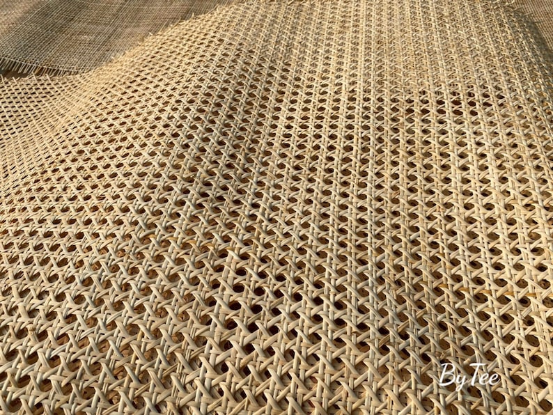 BIG DISCOUNT Premium Natural Cane Webbing Roll 11.5/15.5/18''/20/ 24''/27.5/31.5/ 36''/39.5 Hexagon Weave Natural Rattan Cane Webbing zdjęcie 2