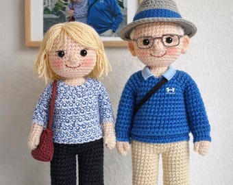 Look ALike Doll, Custom Crochet Doll, Portrait Girl Doll, Amigurumi Crochet People, Portrait Doll, Family Portrait Doll, Couple Crochet Doll