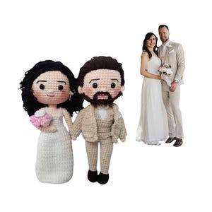 Custom Crochet Doll Look Alike Doll Darlings Doll Wedding Gifts Christmas Gifts Gifts For Couples Anniversary Gifts Mother Father Day Gift