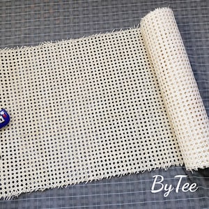 BIG SALE Cane Webbing 11.5/15.5/18/24/36 Bleached Hexagon Rattan Cane Webbing Roll White Color For your DIY project Sell By The Feet zdjęcie 7